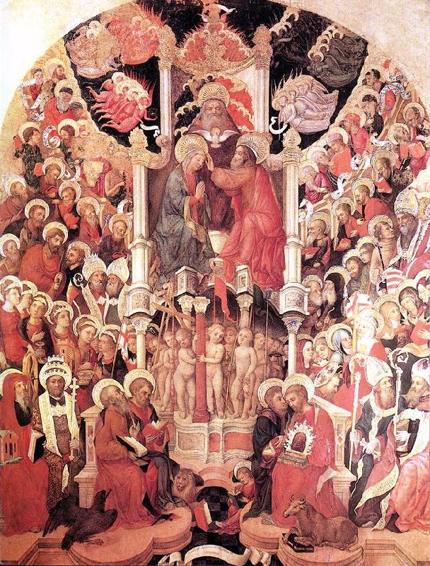 GIAMBONO, Michele Coronation of the Virgin fg oil painting image